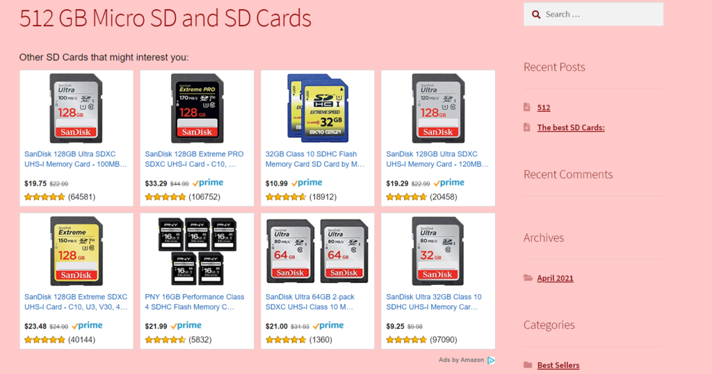 Tiendas de artículos